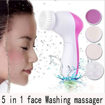 5 In 1 Multifunctional Female Facial Cleansing Brush